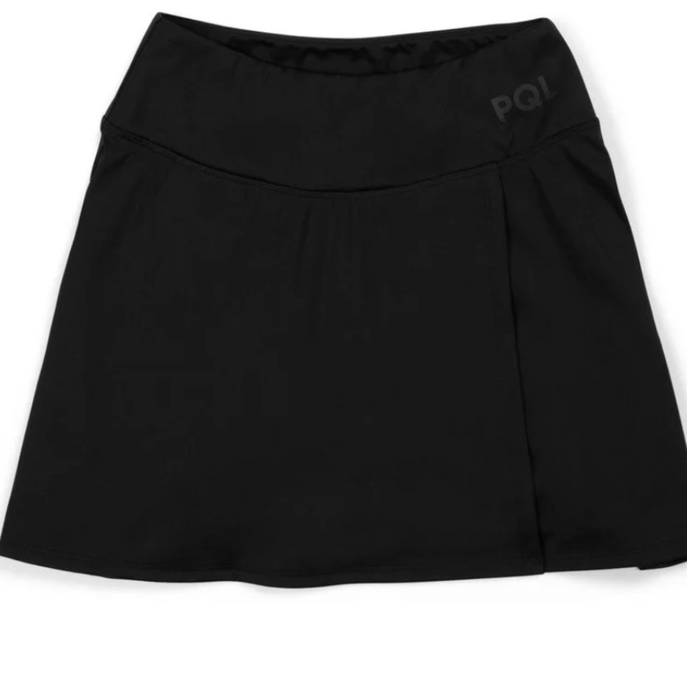 PQL Women’s Black Pickleball Skirt – Stylish & Functional